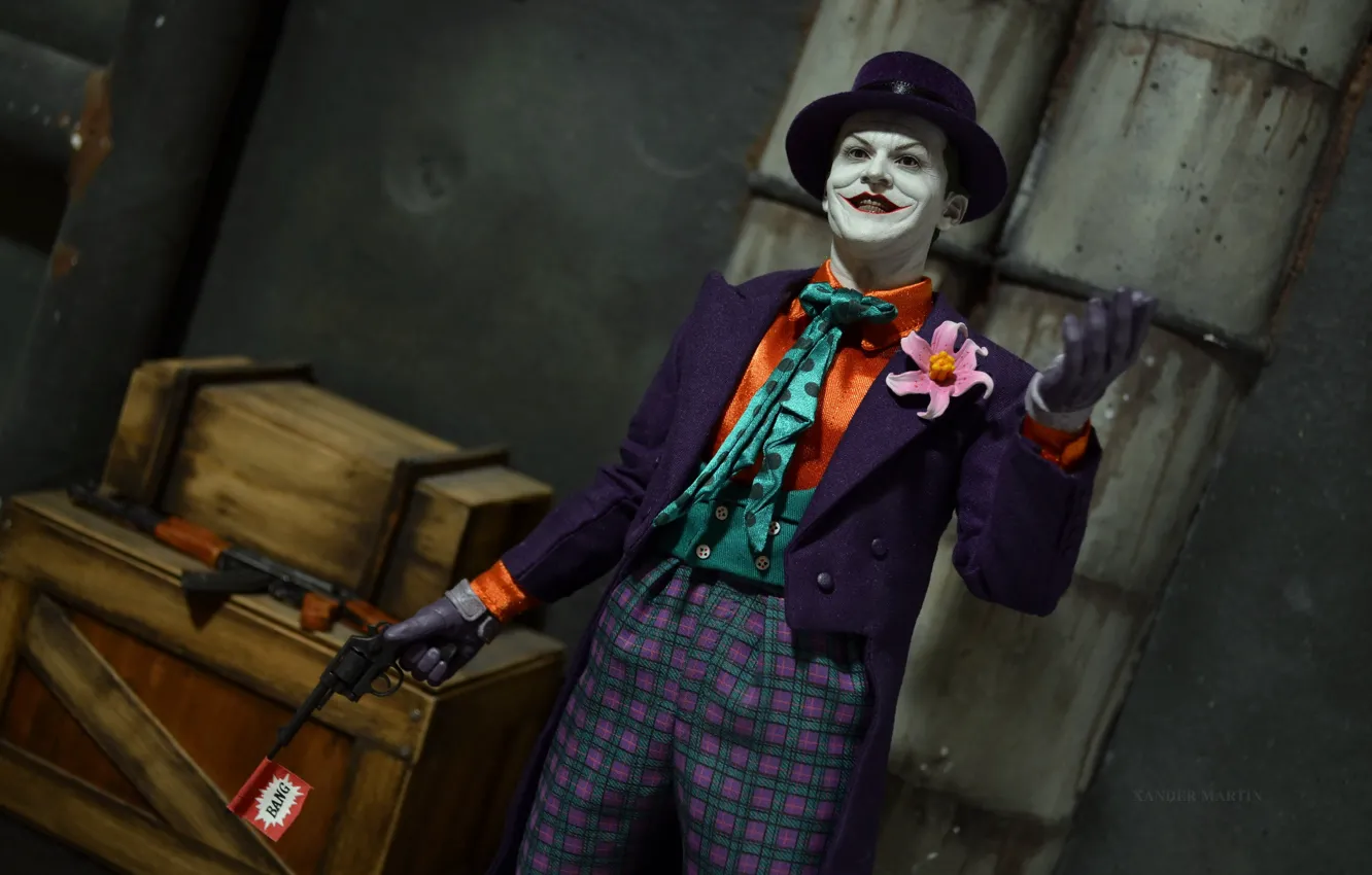 Фото обои оружие, фон, Joker