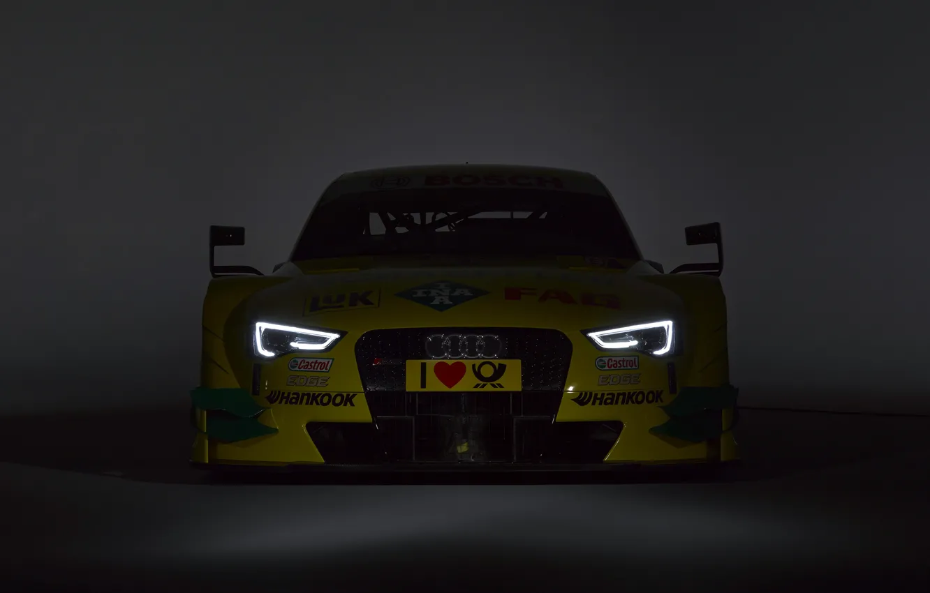 Фото обои Audi, Фары, Передок, RS 5 DTM