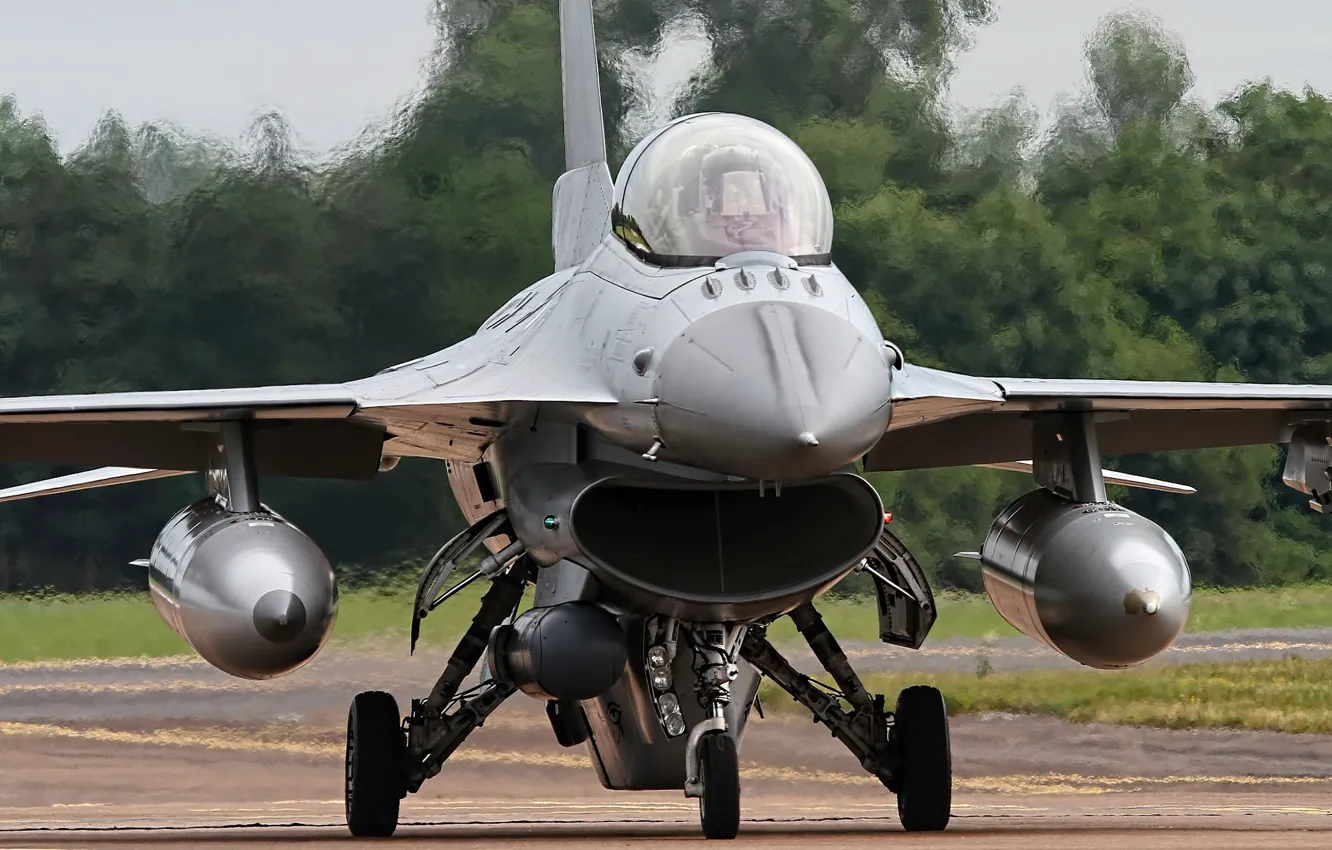 Фото обои истребитель, кабина, F-16, Fighting Falcon, «Файтинг Фалкон»