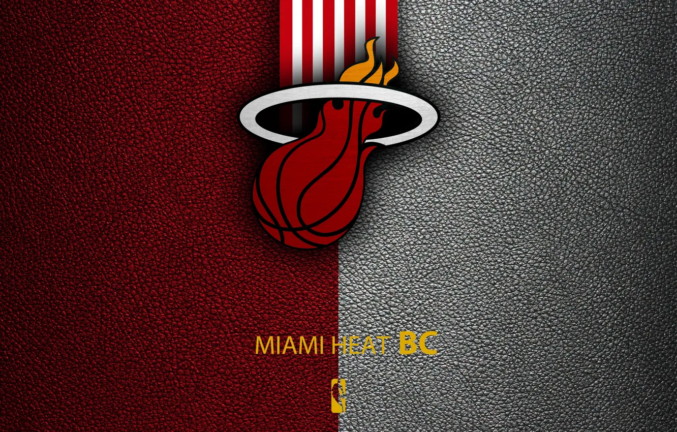 Фото обои wallpaper, sport, logo, basketball, NBA, Miami Heat