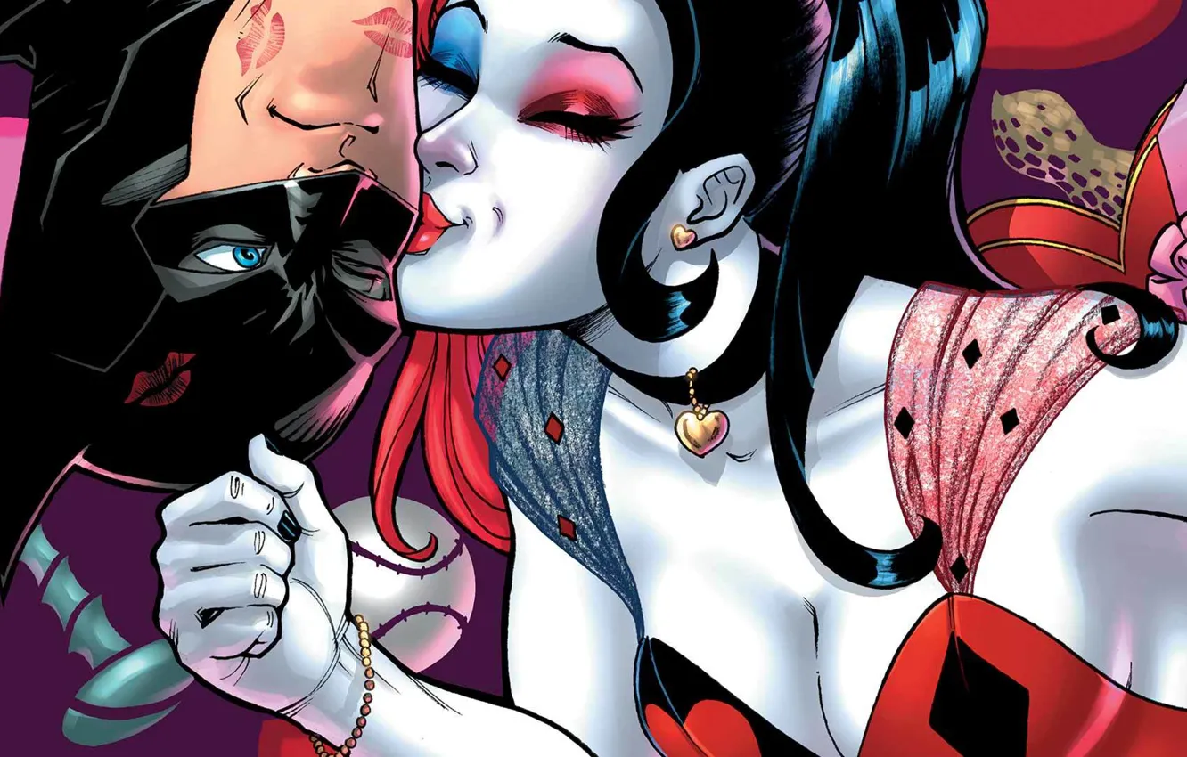 Фото обои Бэтмен, Batman, Харли Квинн, Harley Quinn, Margot Robbie, Марго Робби, Suicide Squad, Отряд самоубийц