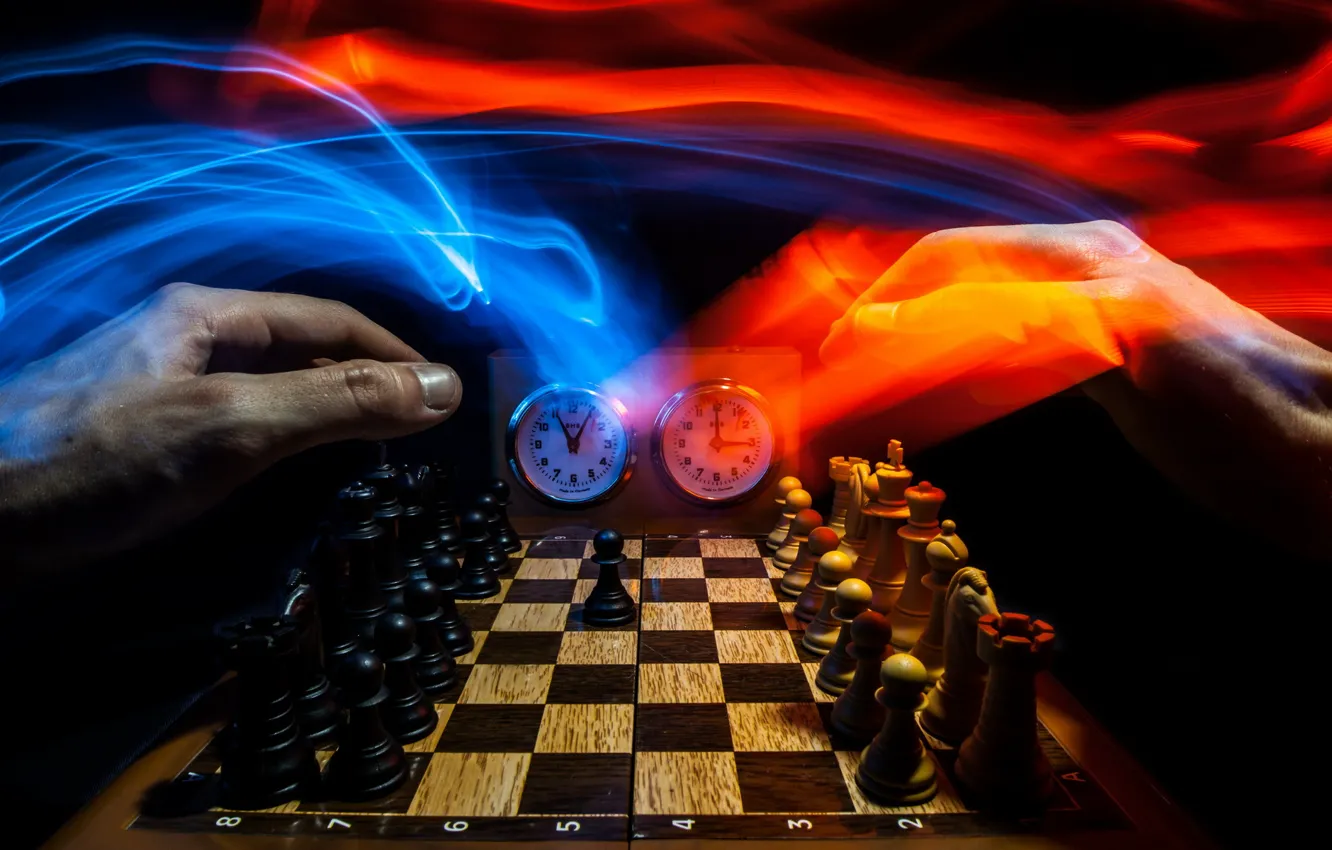 Фото обои фон, спорт, руки, шахматы