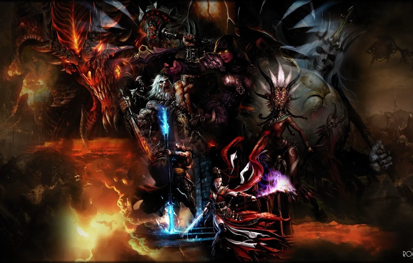 Фото обои game, blizzard, diablo, diablo 3