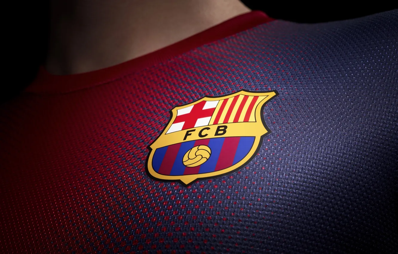 Фото обои футбол, логотип, эмблема, FC Barcelona, ФК Барселона