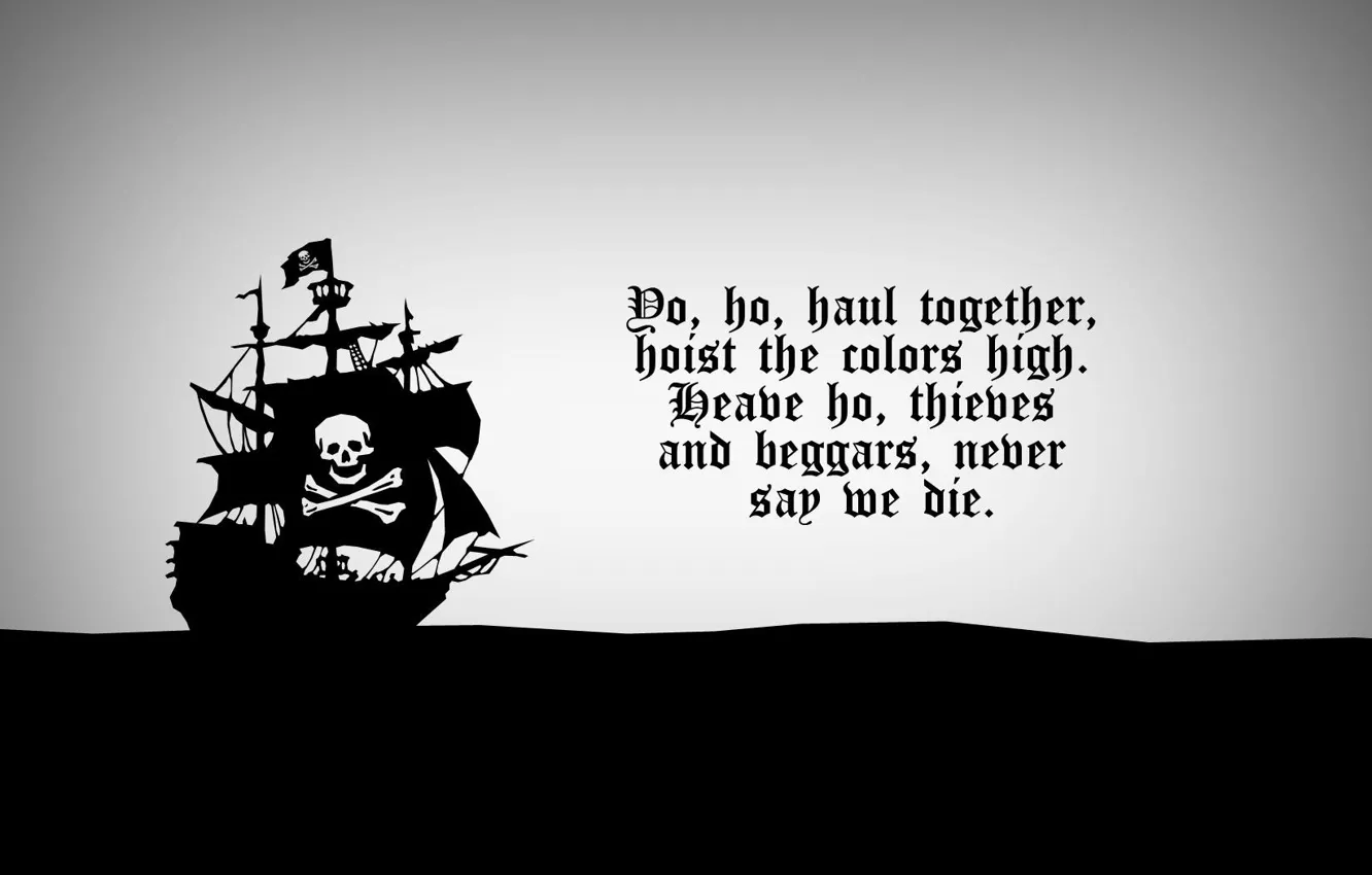 Фото обои пираты карибского моря, песня пиратов, hoist the colors