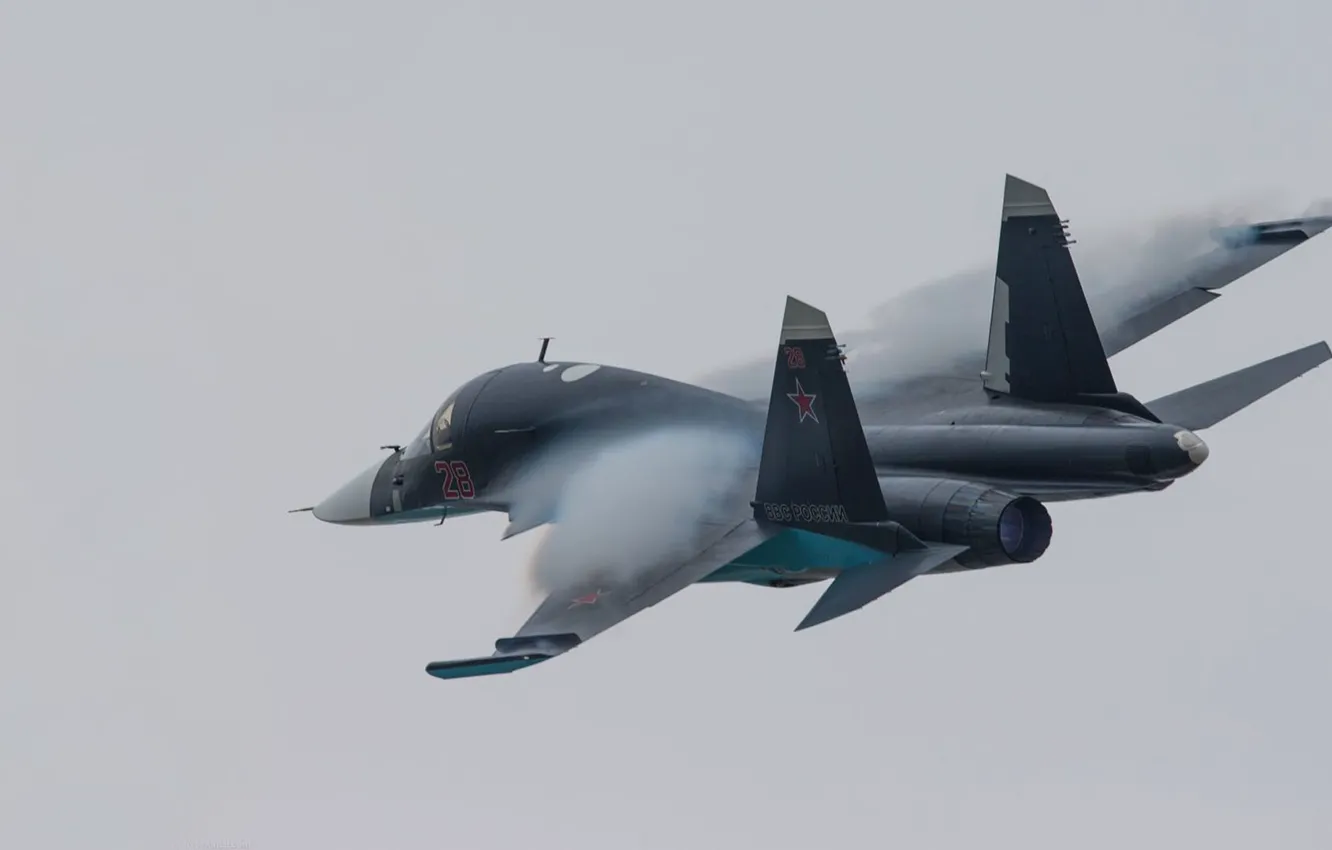 Фото обои фронтовой бомбардировщик, Fullback, Су-34, ОКБ Сухого, российский истребитель-бомбардировщик