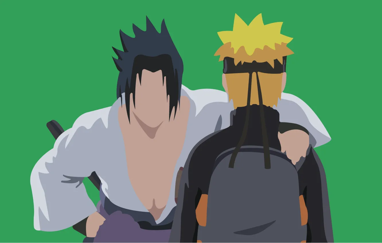 Фото обои sword, game, Sasuke, Naruto, minimalism, anime, katana, ken
