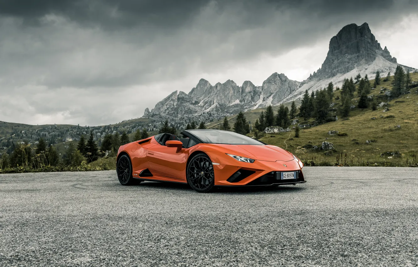 Фото обои Lamborghini, wallpaper, Lamborghini Huracan EVO