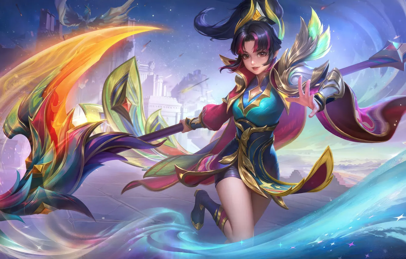 Фото обои Skin, Video Game, Ruby, Mobile Legends, MLBB, Prismatic Plume