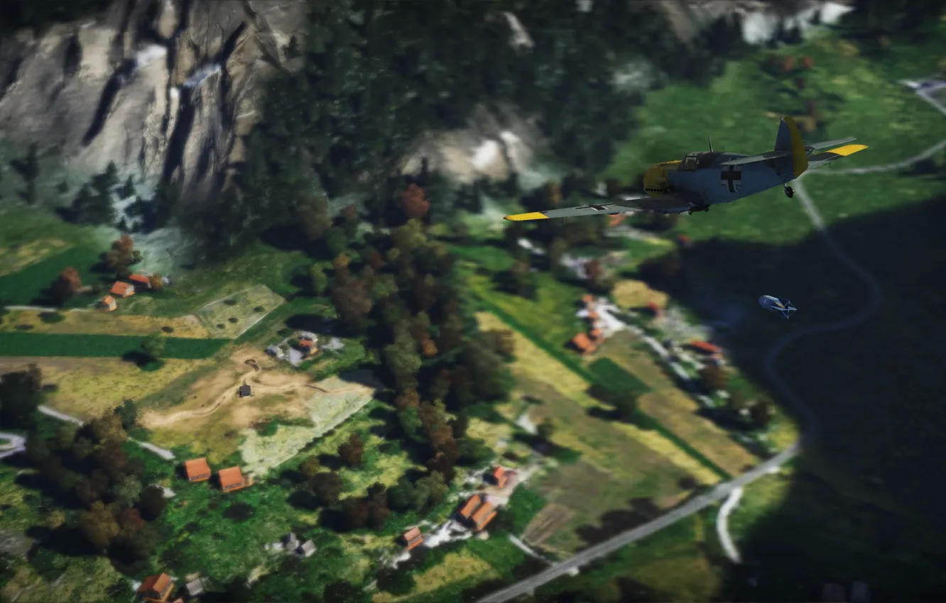 Фото обои бомба, Германия, Messerschmitt, E-3, War Thunder, Эмиль, 109, дот