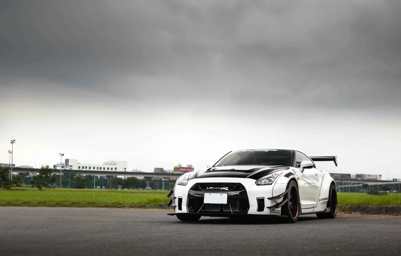 Фото обои car, nissan, r35