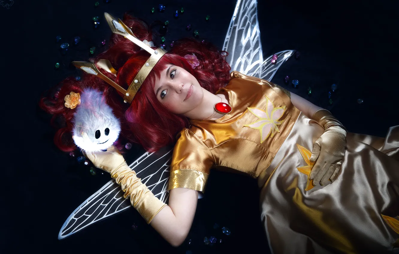 Фото обои Девушка, Аврора, Ubisoft, Корона, Косплей, Child of Light