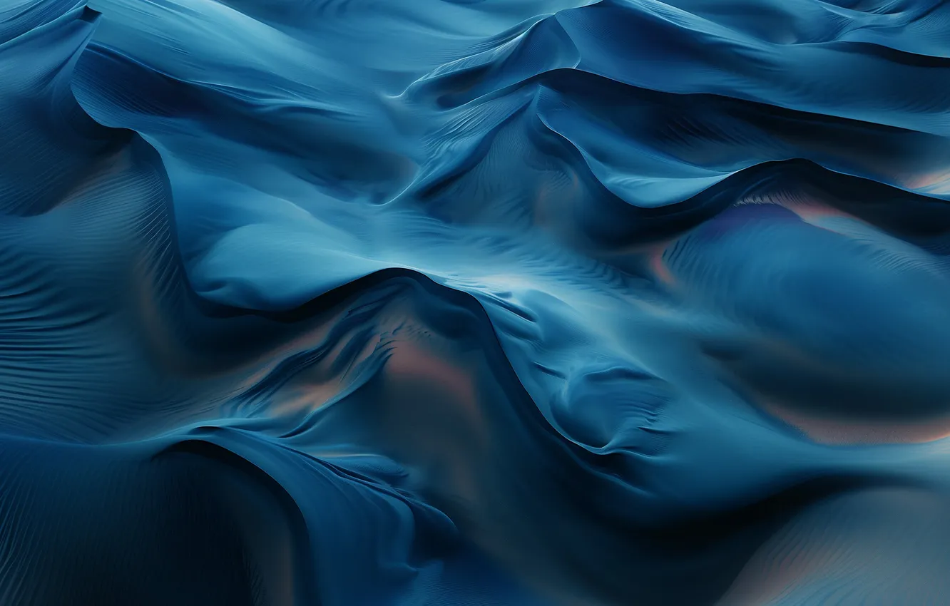 Фото обои abstract, dunes, AI art