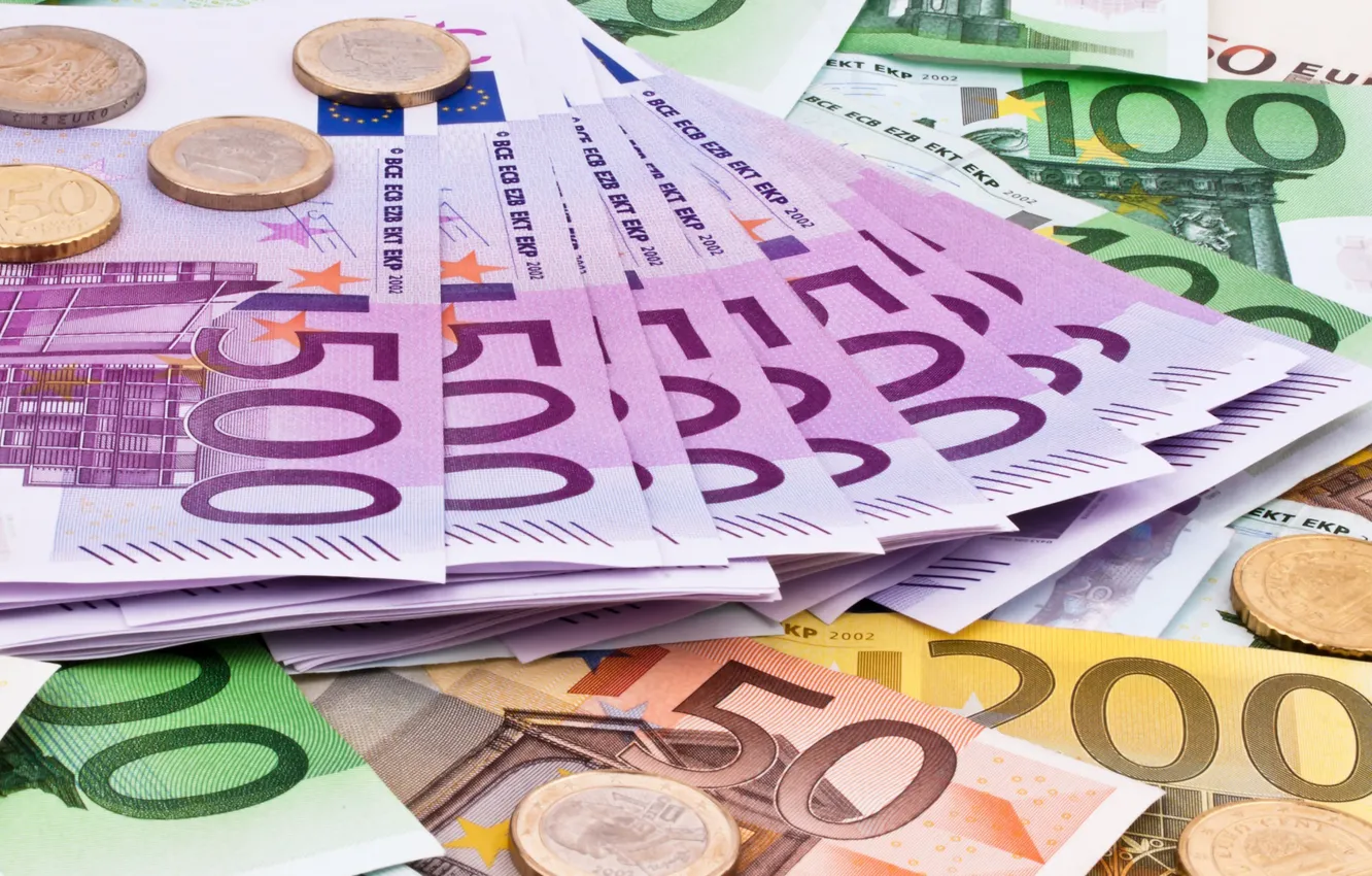 Фото обои деньги, евро, Euro, валюта