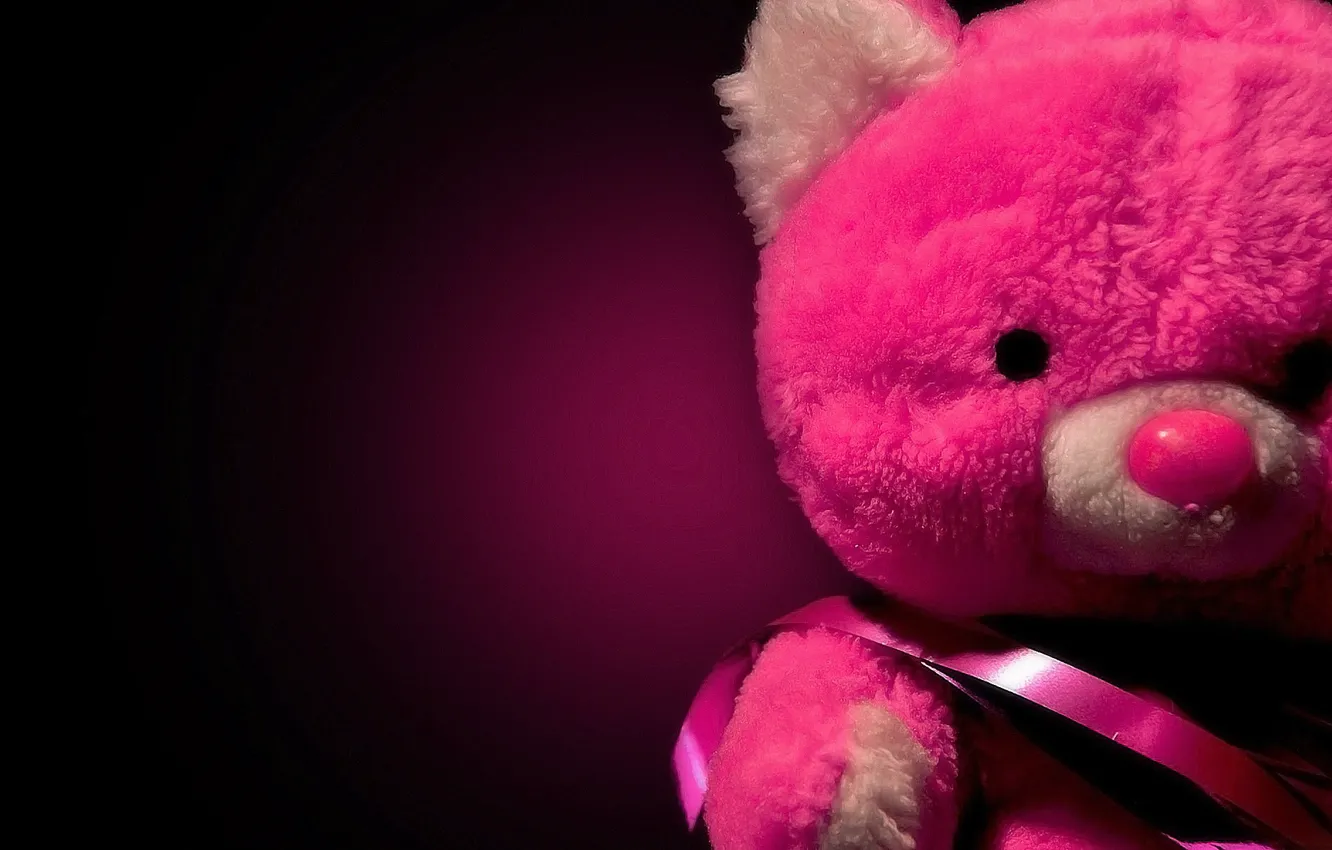 Фото обои красный, блеск, red, sad, teddy bear, грустно, плюшевый мишка, shine