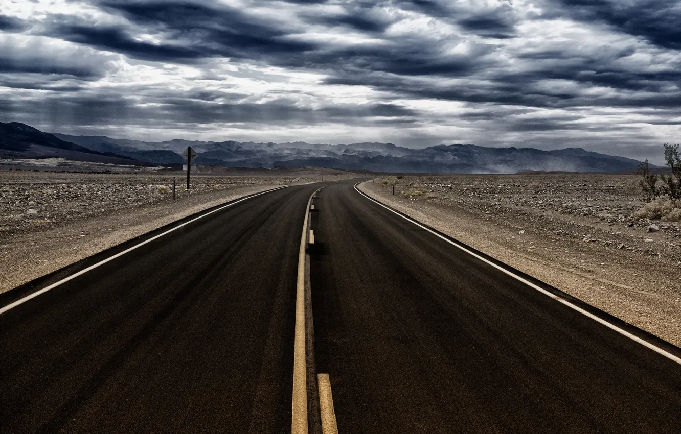 Фото обои дорога, пейзаж, Death Valley