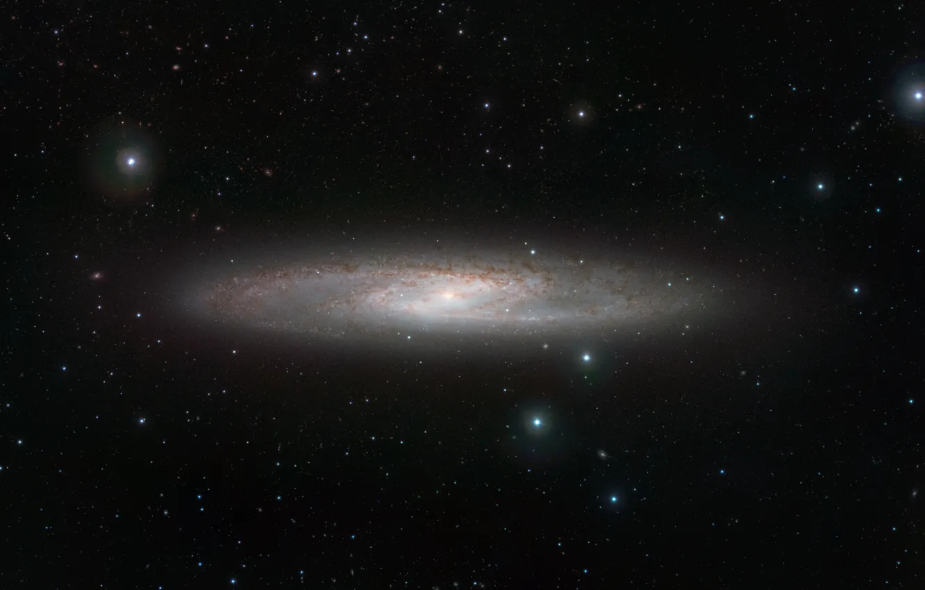 Фото обои галактика, созвездие, NGC 253, скульптор
