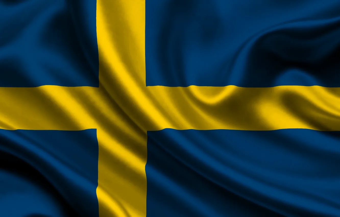 Фото обои флаг, Швеция, sweden
