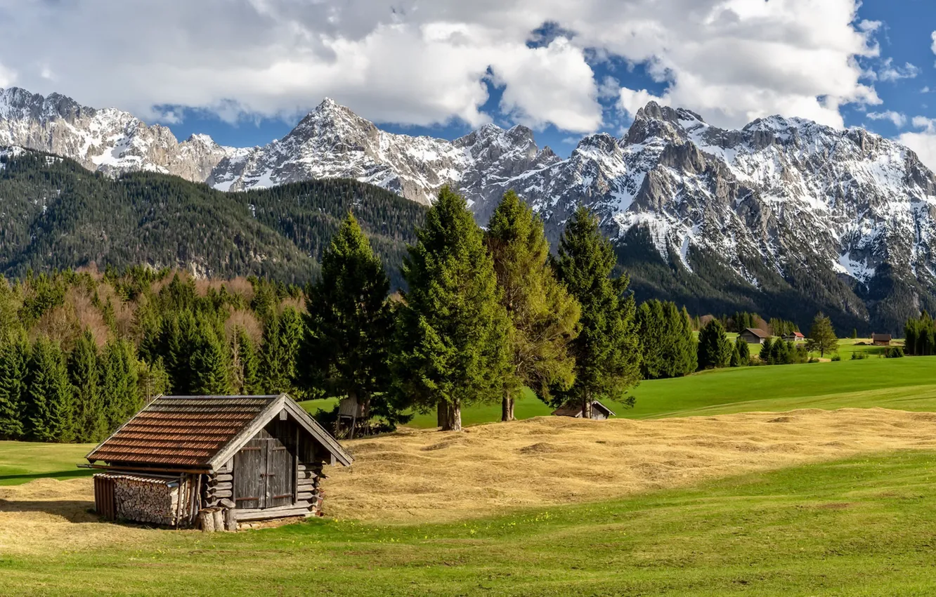 Фото обои Germany, Bavaria, Karwendel Mountains