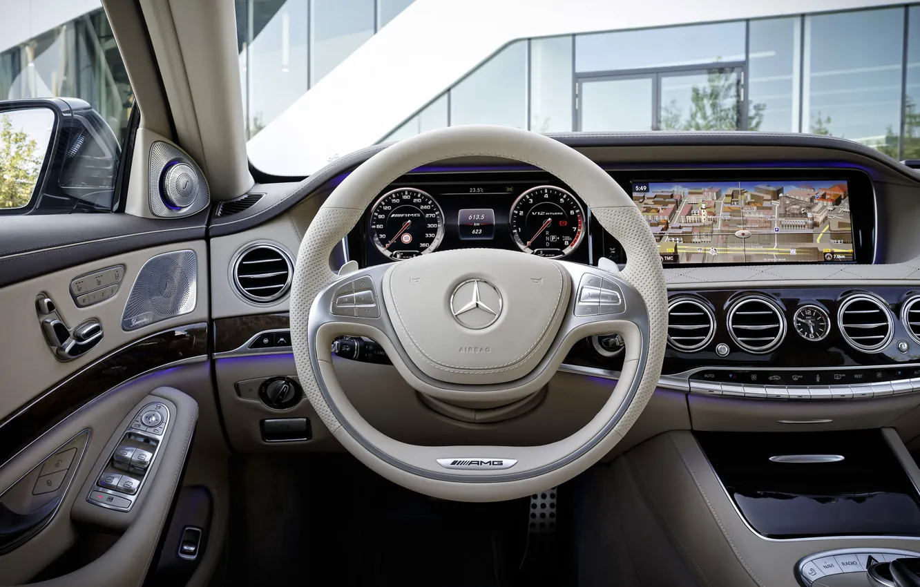 Фото обои панель, concept, руль, салон, Mercedes-Benzs