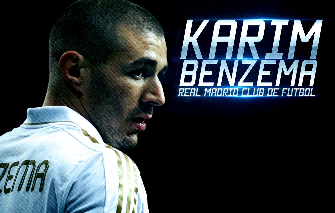 Фото обои футбол, real madrid, реал мадрид, karim benzema, карим бензема