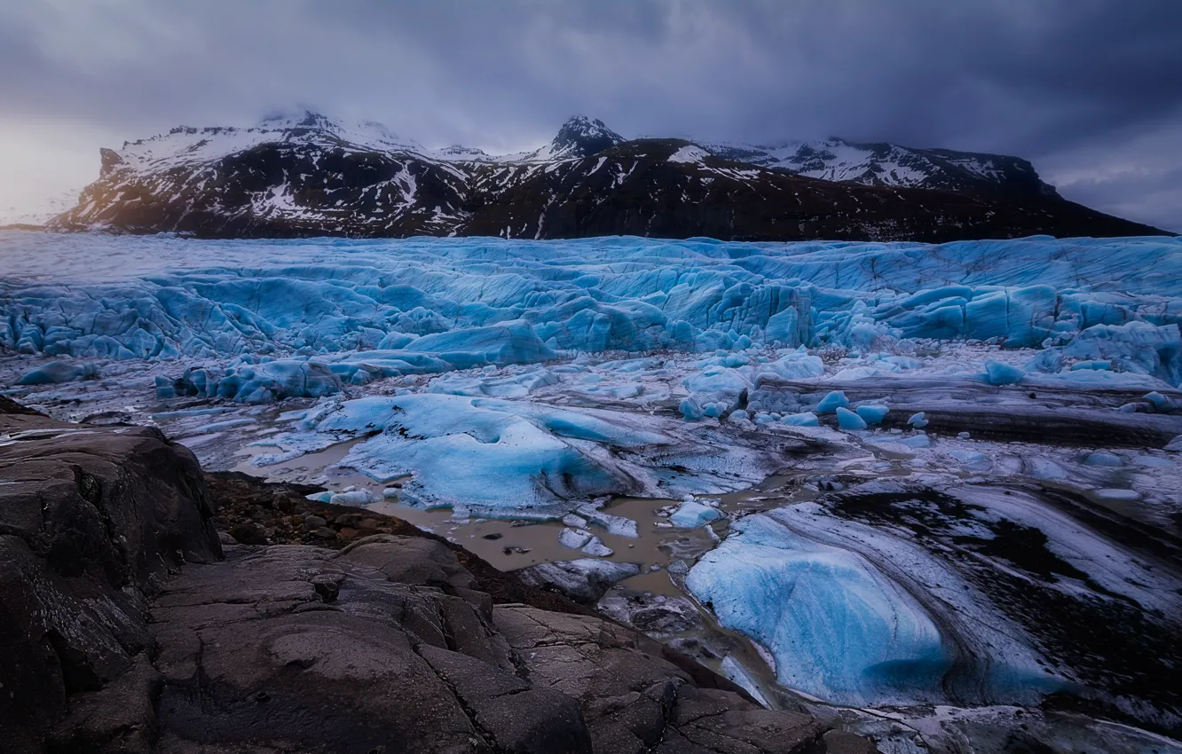 Фото обои природа, лёд, islandia