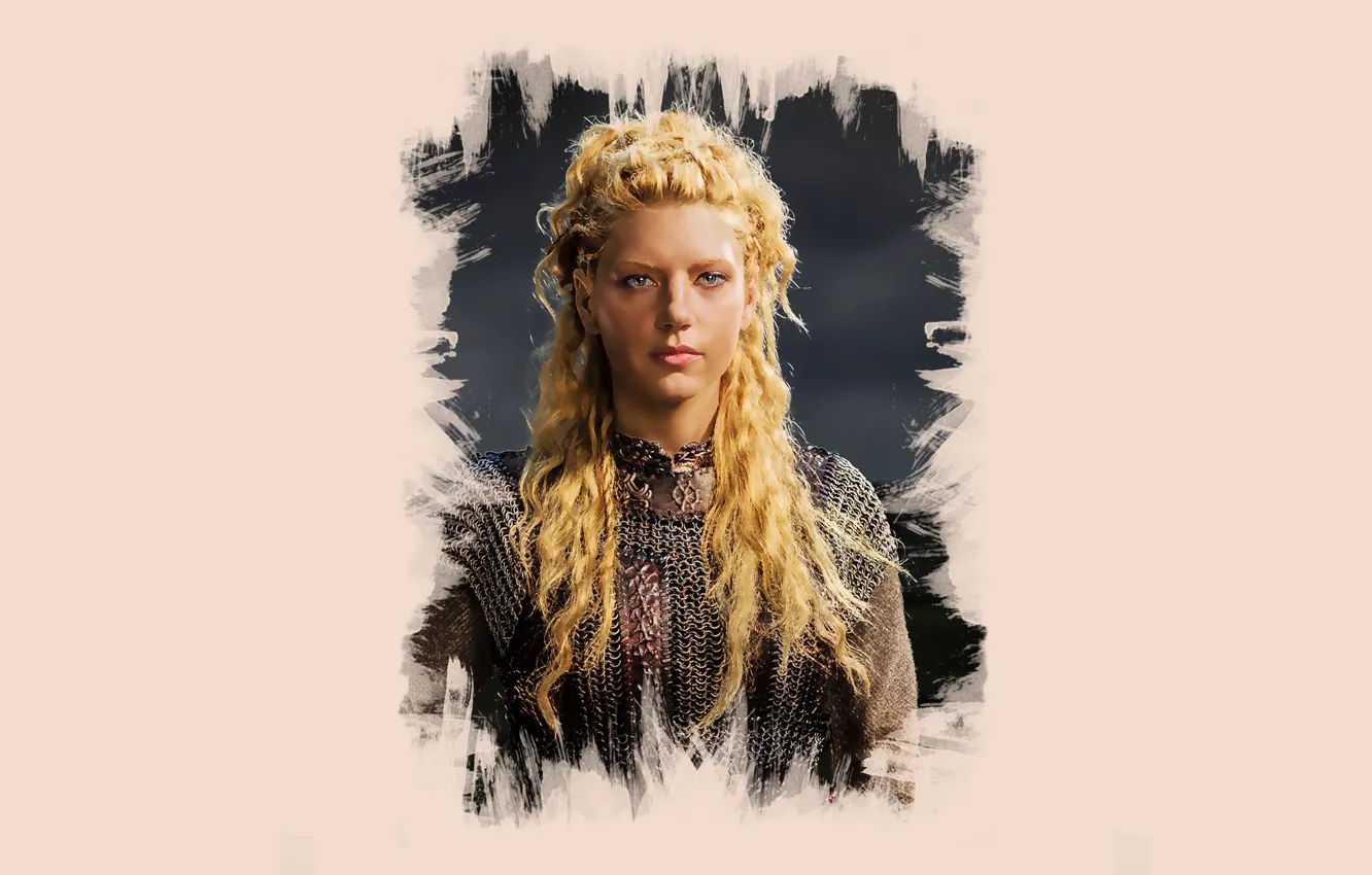 Фото обои арт, Vikings, Викинги, Katheryn Winnick, Lagertha