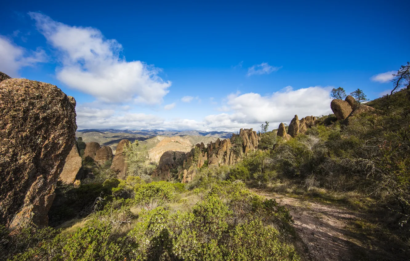 Фото обои Калифорния, США, Pinnacles National Park