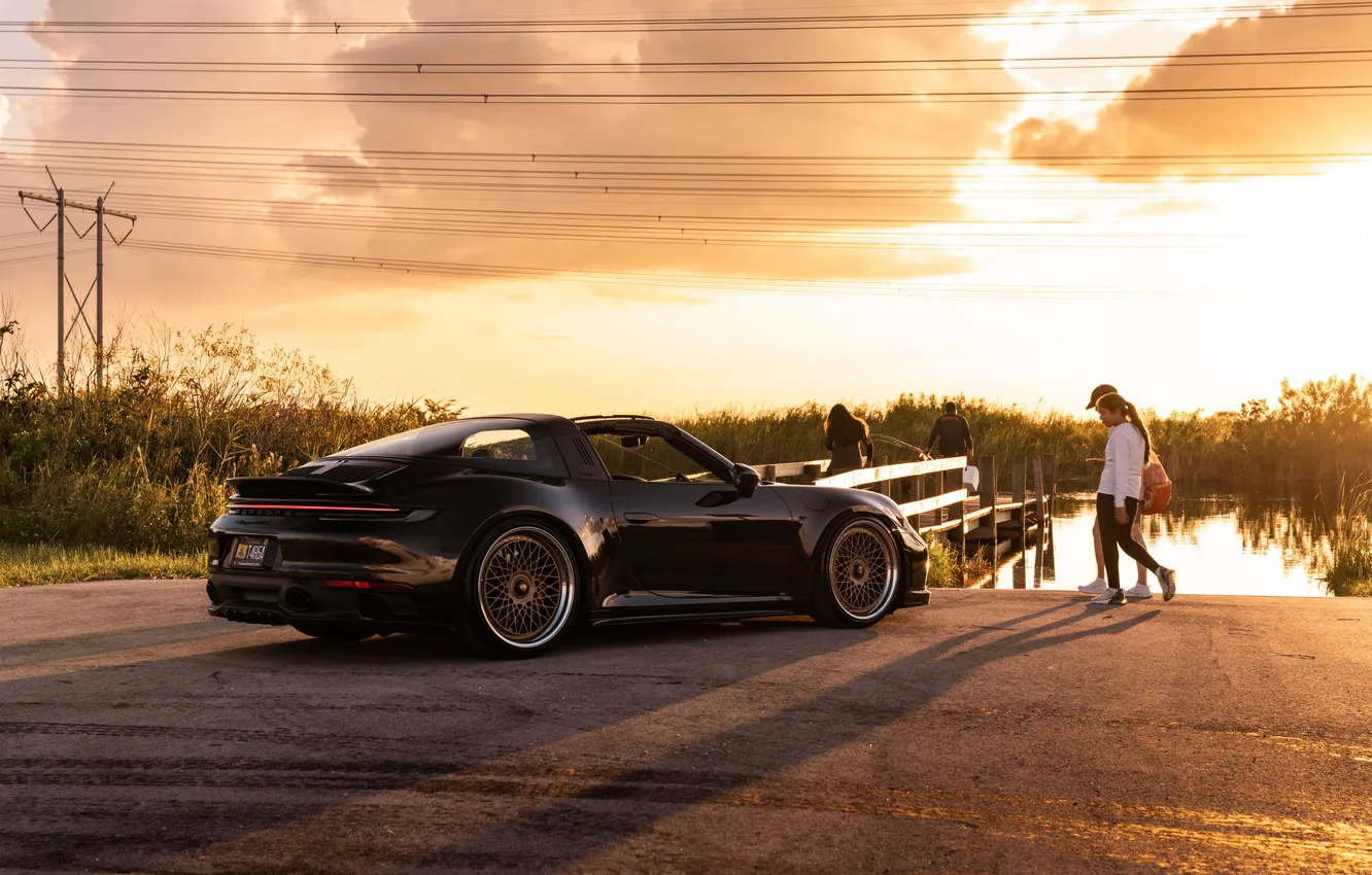 Фото обои Porsche, GTS, Targa 4, 992