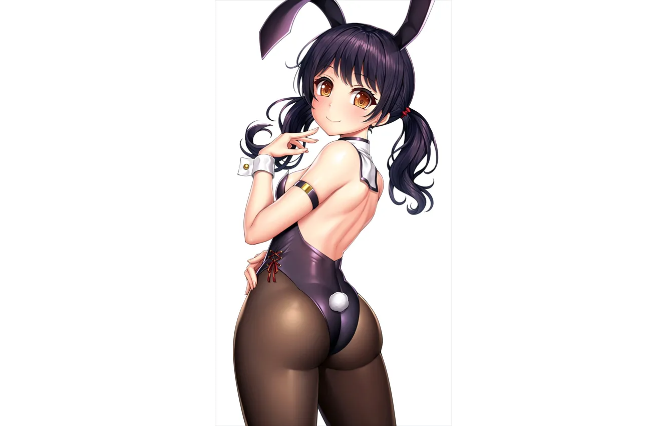 Фото обои girl, sexy, ass, long hair, boobs, anime, beautiful, twintails