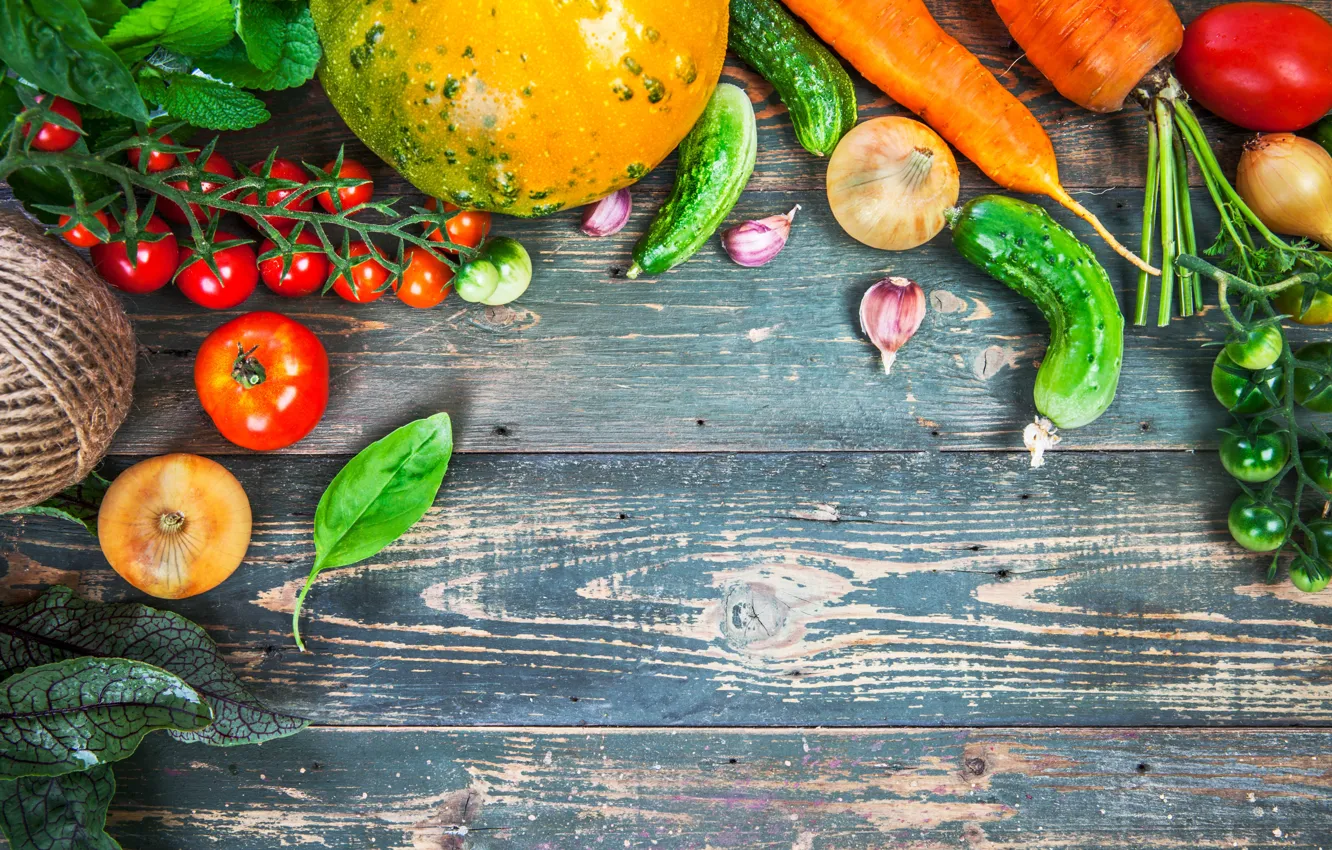 Фото обои урожай, натюрморт, овощи, fresh, wood, vegetables, healthy, harvest