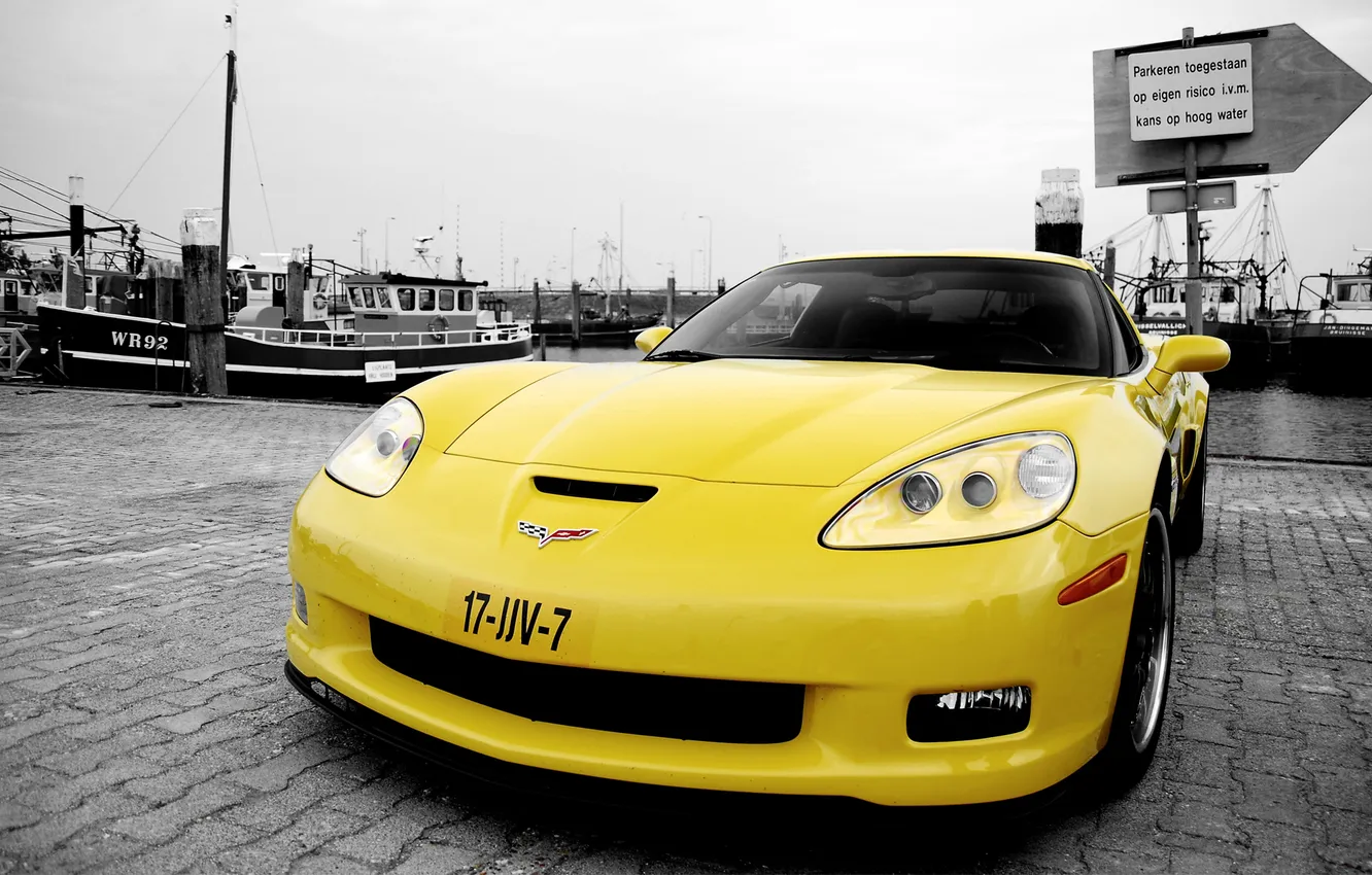 Фото обои cars, auto, z06, chevrolet corvette