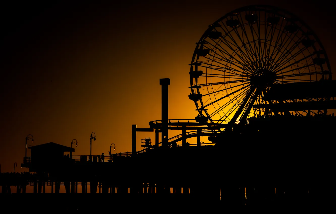 Фото обои city, город, Калифорния, USA, США, Los Angeles, California, Santa Monica