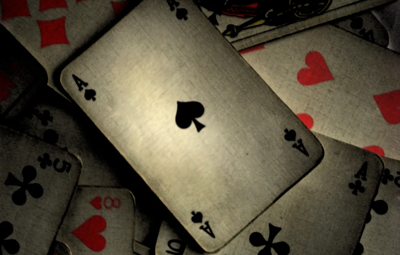 Фото обои карты, серый, покер