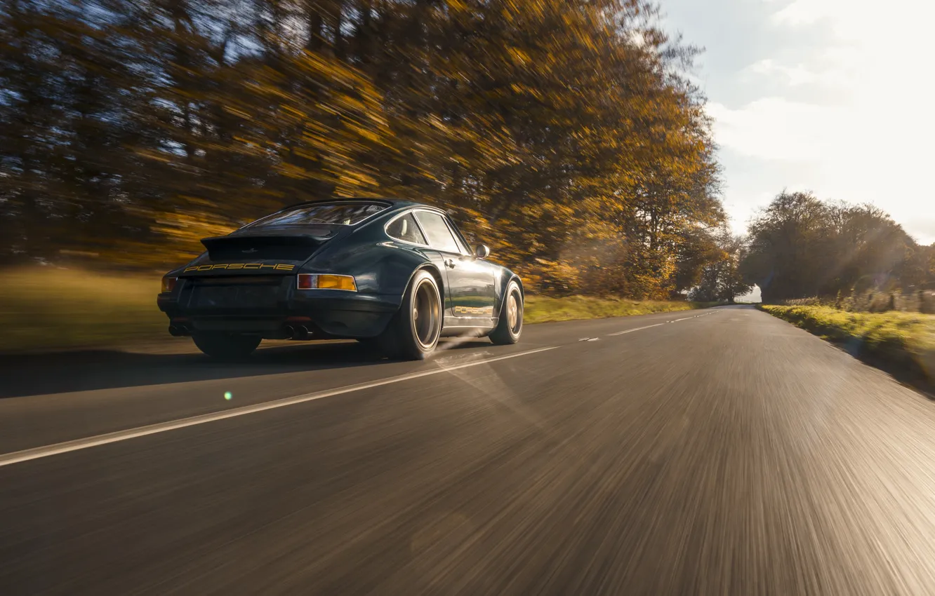 Фото обои 911, Porsche, road, 964, speed, Theon Design Porsche 911