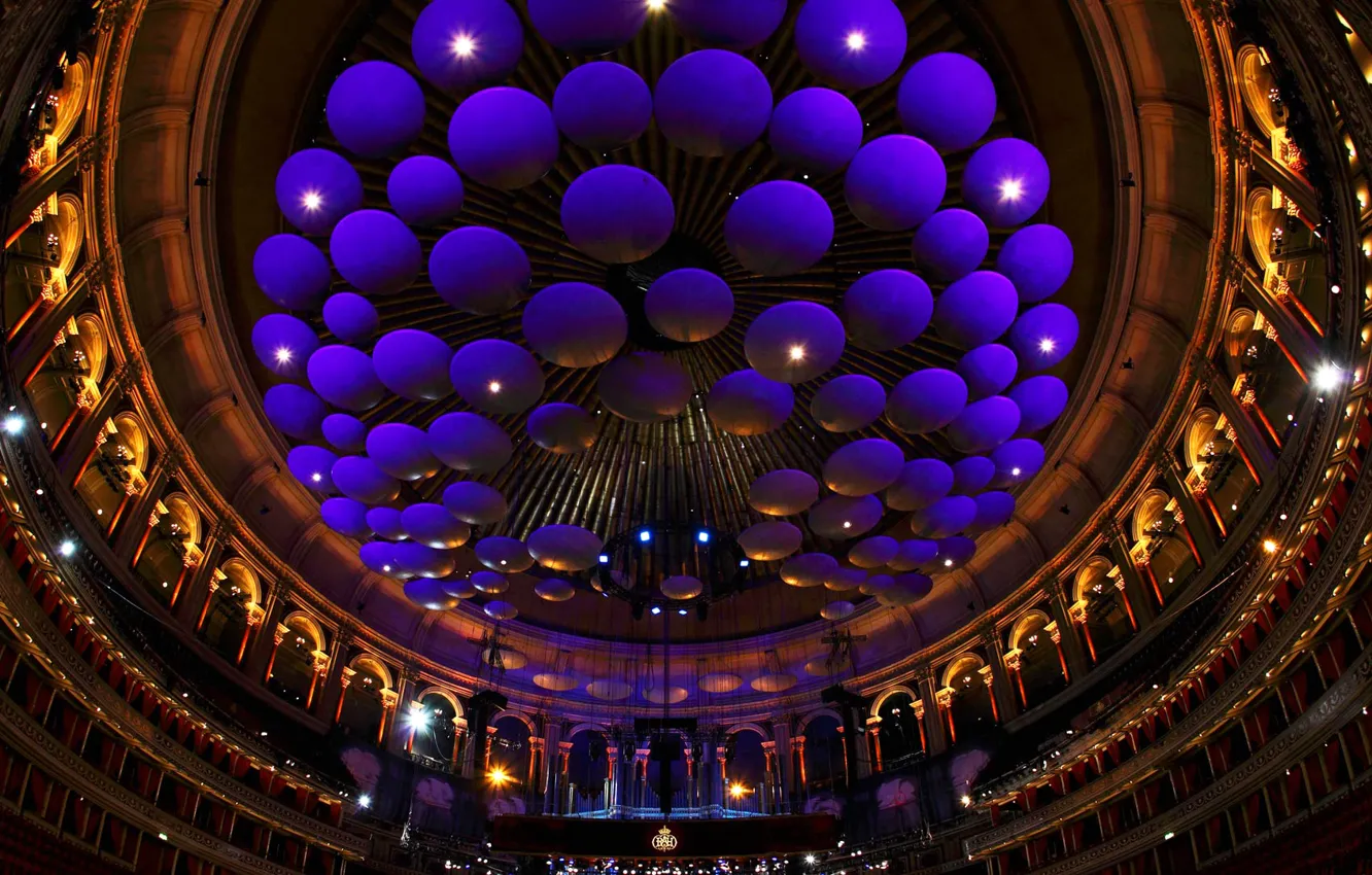 Фото обои Англия, Лондон, зал, Royal Albert Hall, акустические звуковые панели