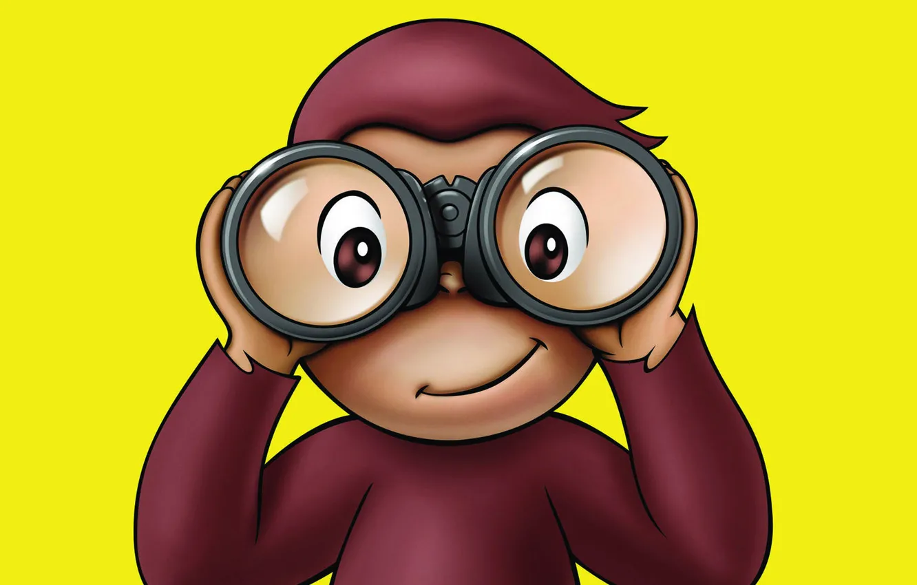 Фото обои игра, очки, обезьянка, Curious George 2
