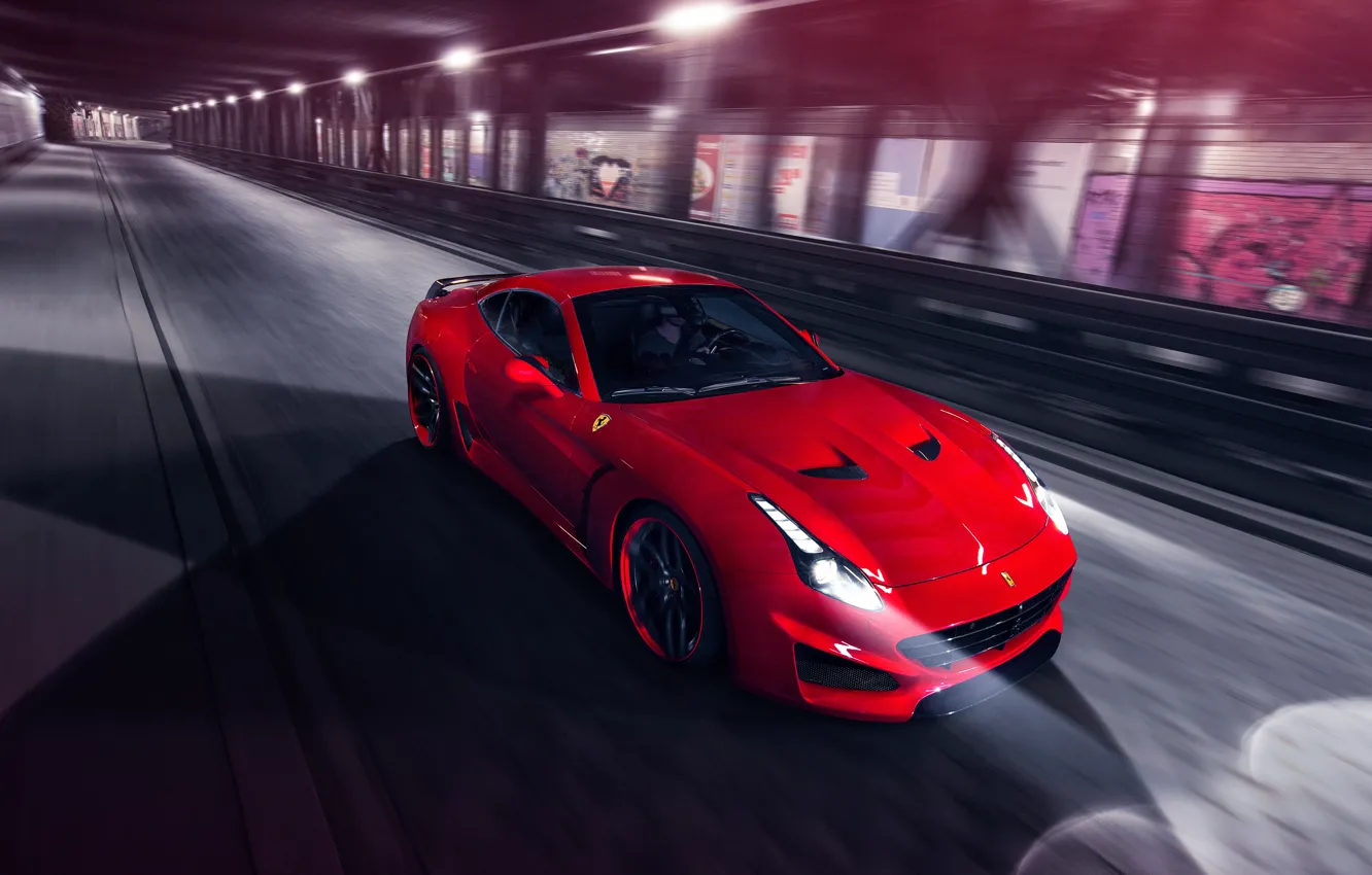 Фото обои Ferrari, феррари, калифорния, Novitec Rosso, Pininfarina, 2015, California T