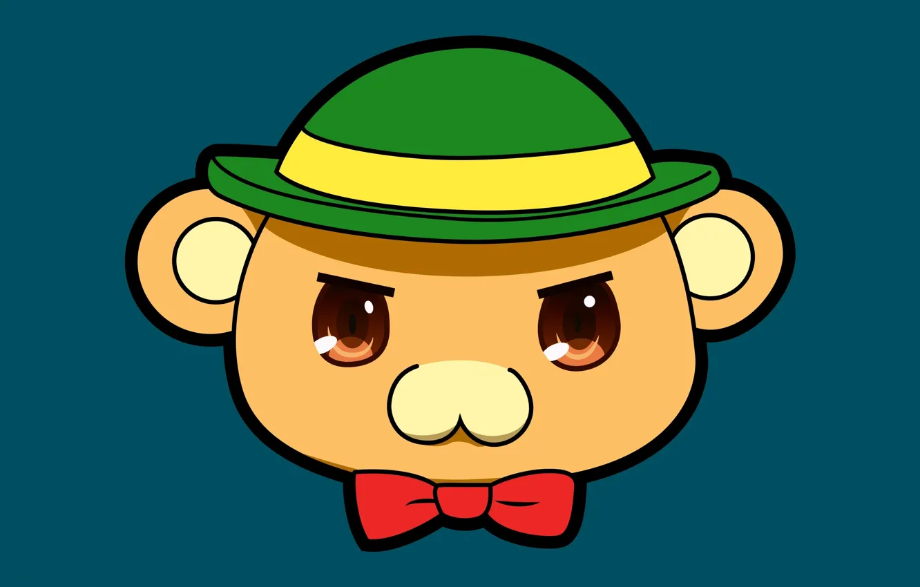 Фото обои kawaii, game, bear, hat, anime, man, teddy, asian