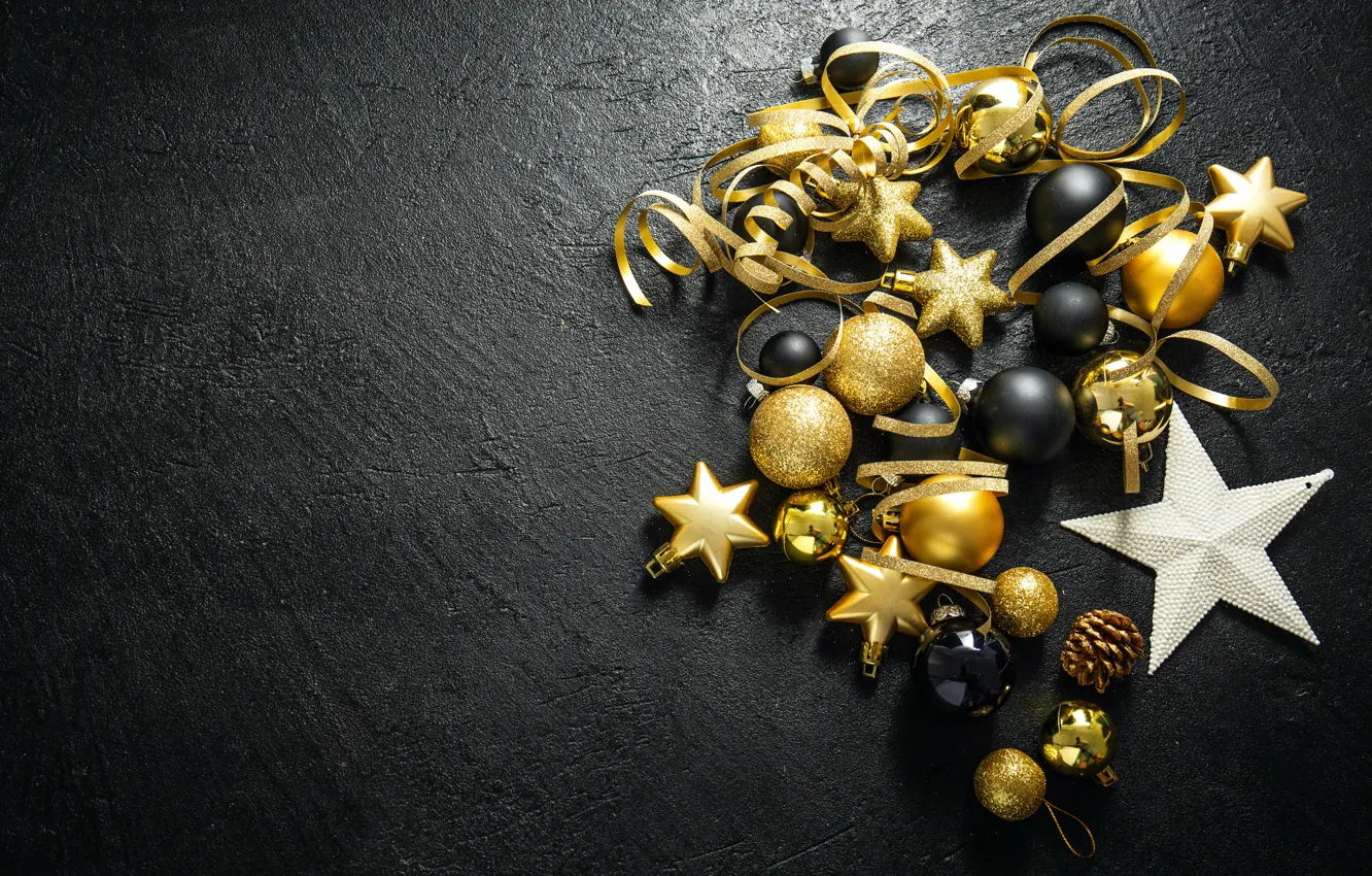 Фото обои зима, фон, праздник, игрушки, Звезда, Рождество, Новый год, Текстура