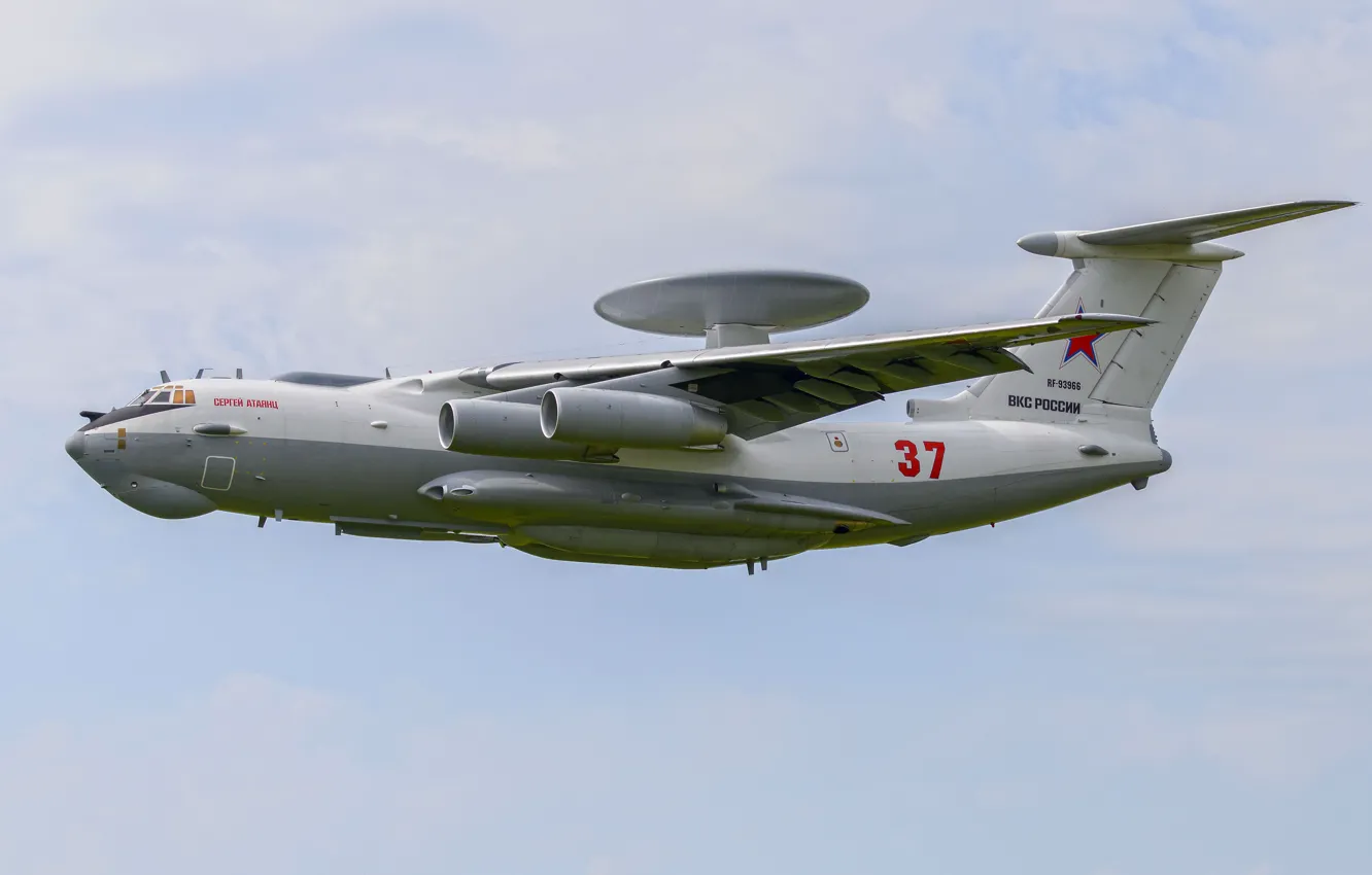 Фото обои ВВС России, А-50У, Beriev A-50U, самолёт ДРЛО