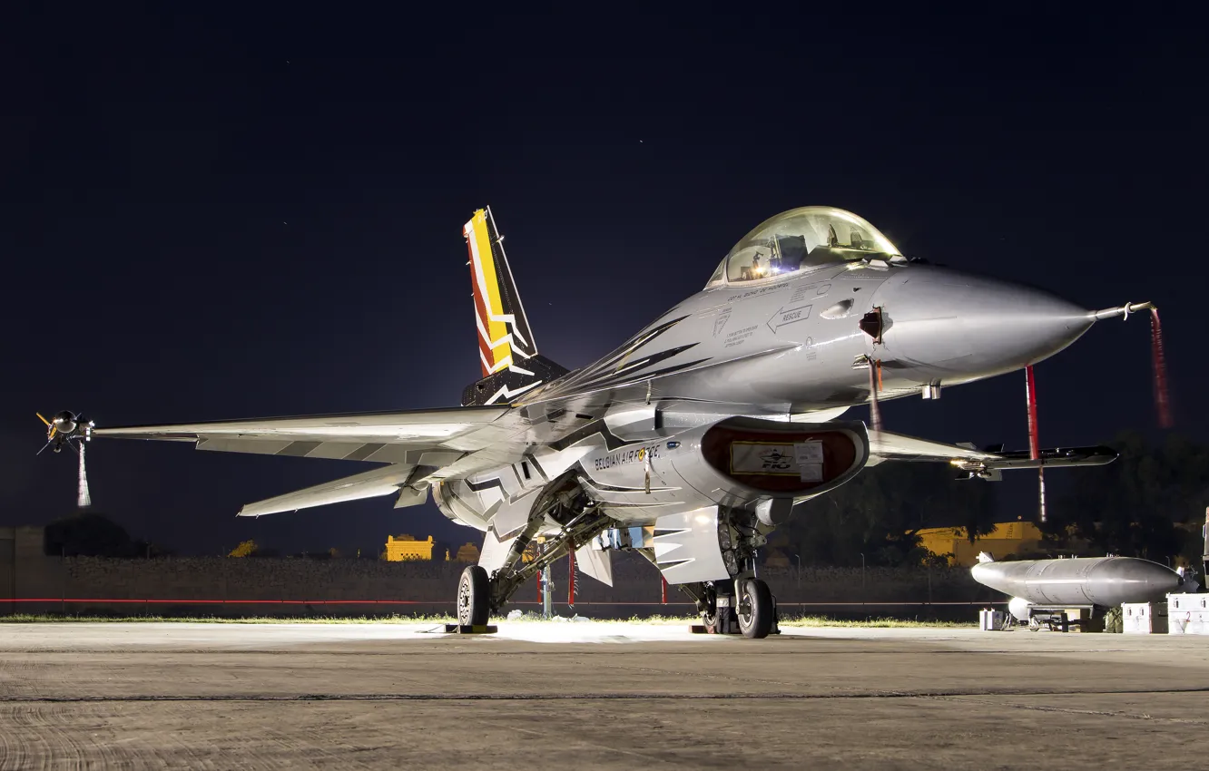 Фото обои истребитель, Falcon, многоцелевой, F-16AM