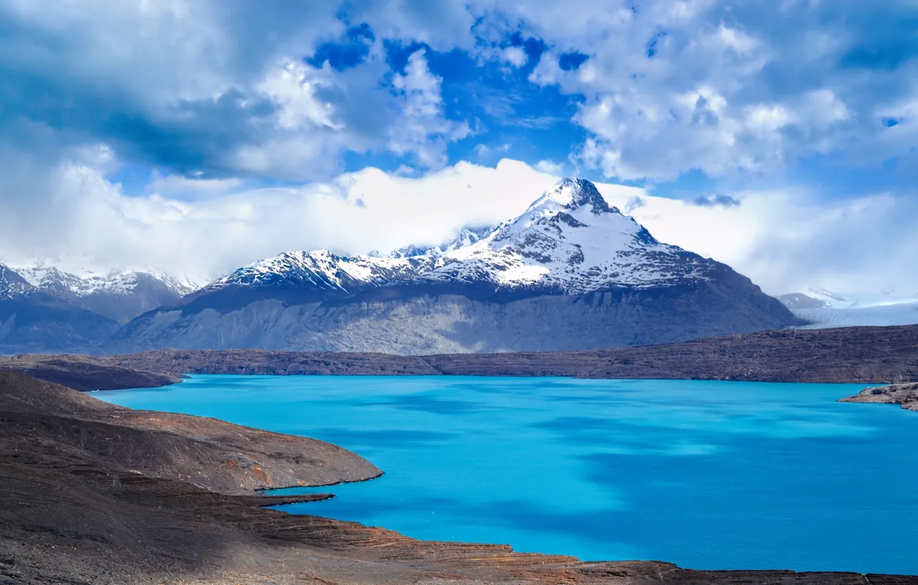 Фото обои вода, пейзаж, горы, красота, неба, Аргентина, Южная Америка