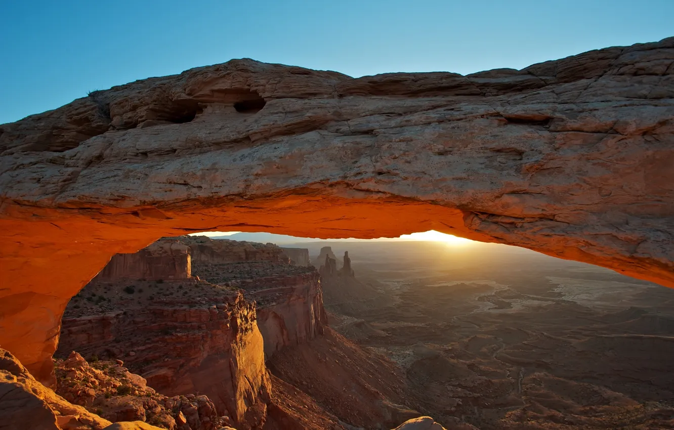 Фото обои пейзаж, горы, природа, каньон, панорама, Юта, США, штат