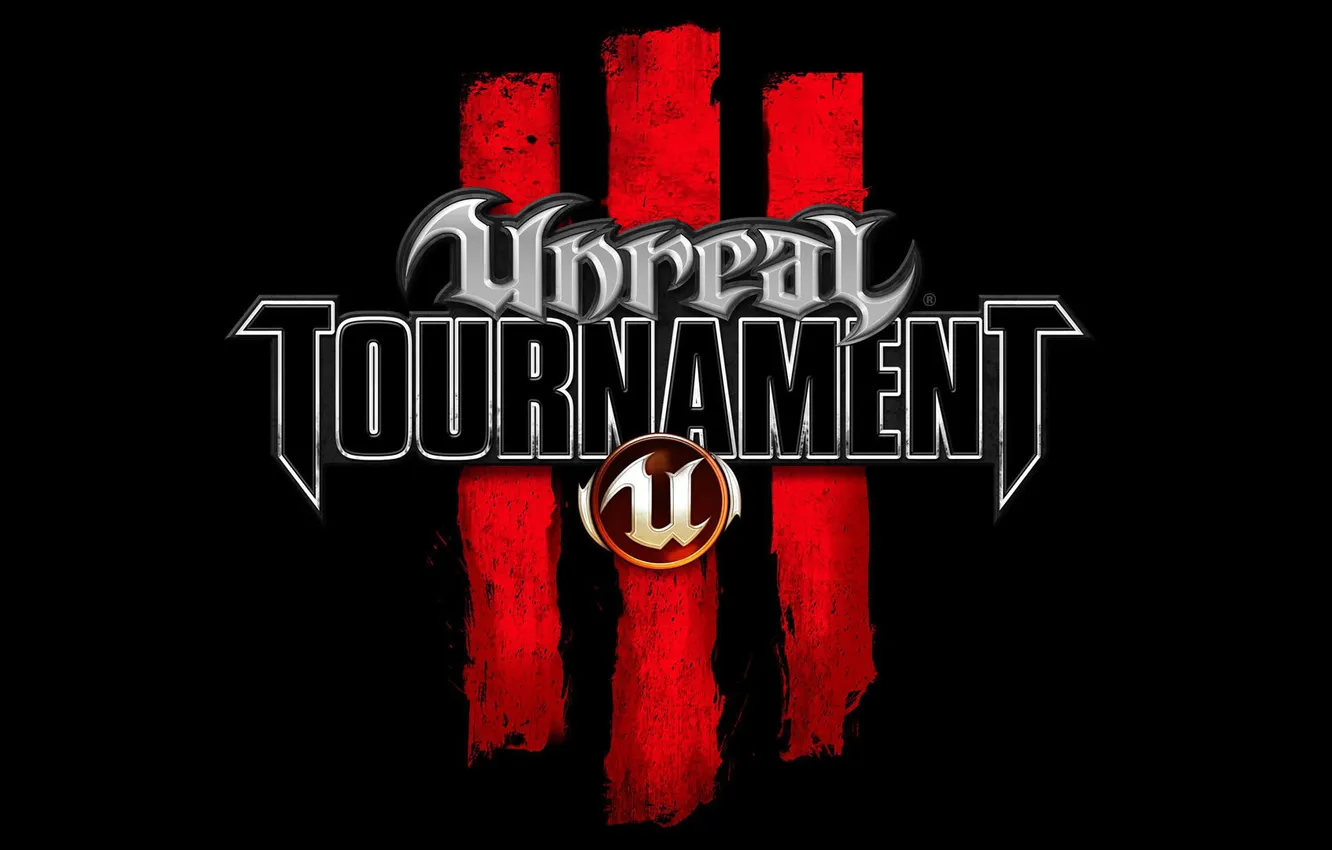 Фото обои logo, unreal, tournament
