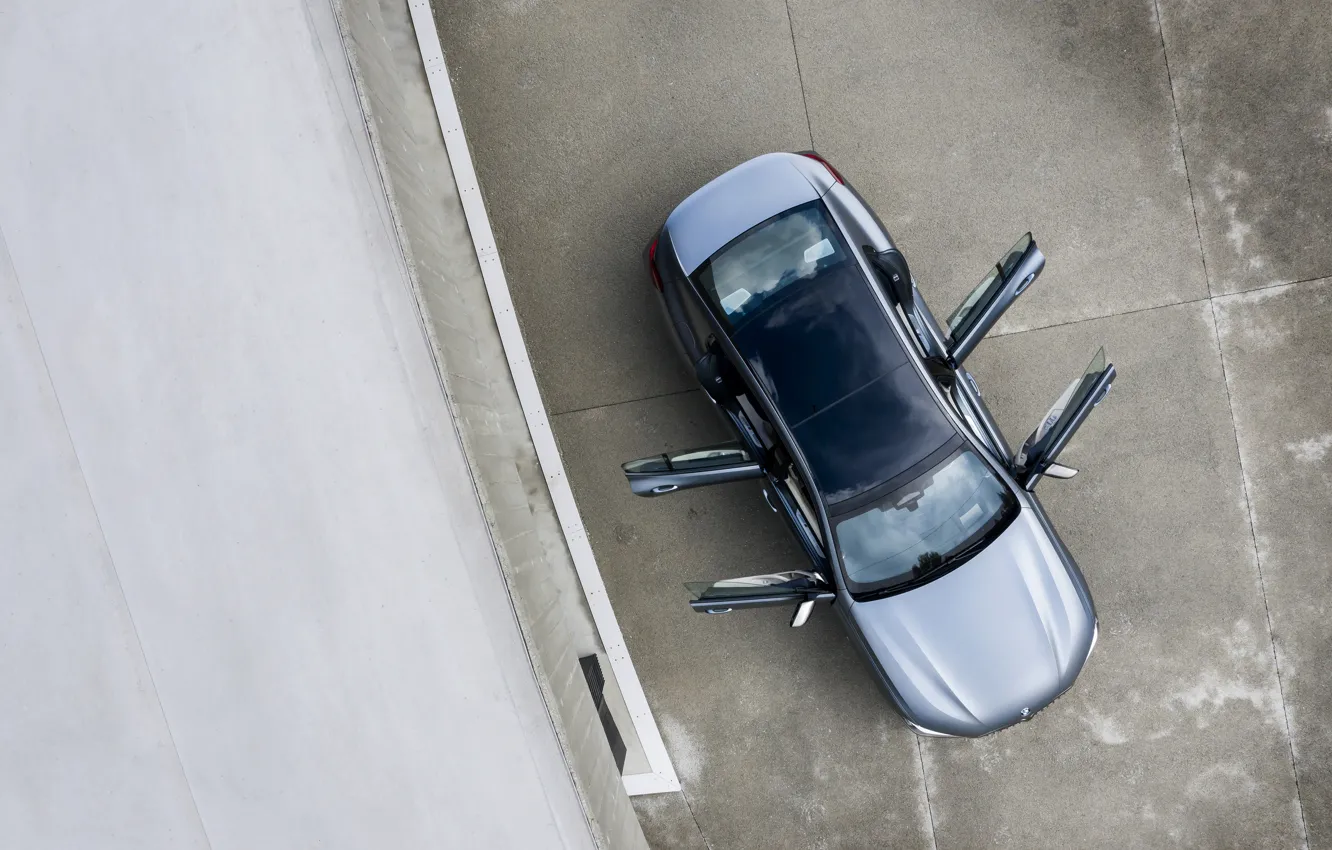Фото обои крыша, купе, BMW, вид сверху, Gran Coupe, 8-Series, 2019, четырёхдверное купе
