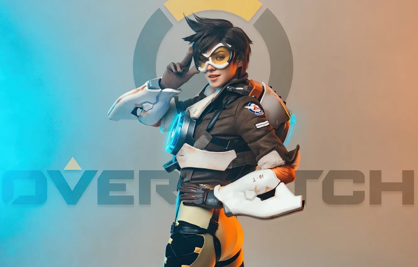Фото обои cosplay, tracer, overwatch