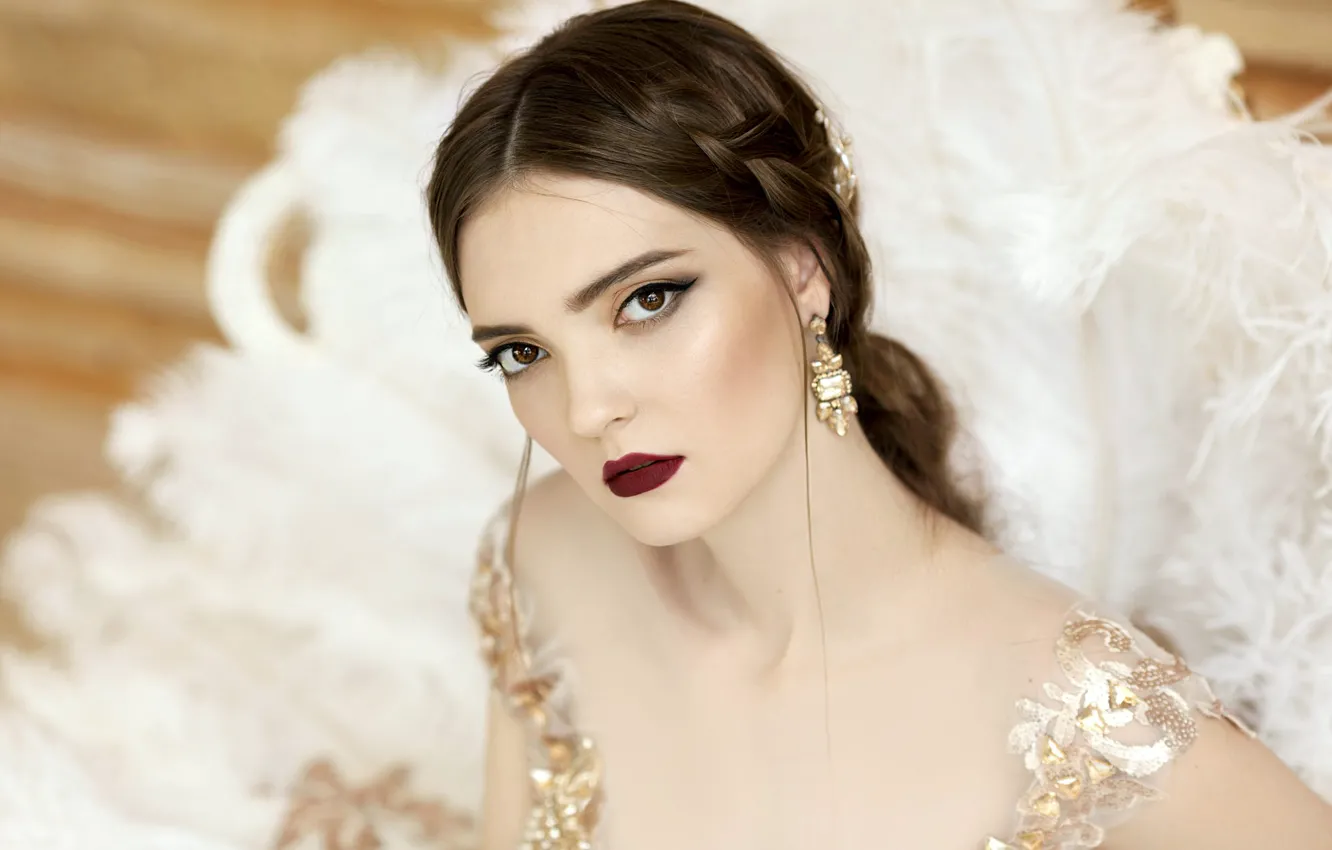 Фото обои взгляд, девушка, портрет, Влада, Светлана Бойнович