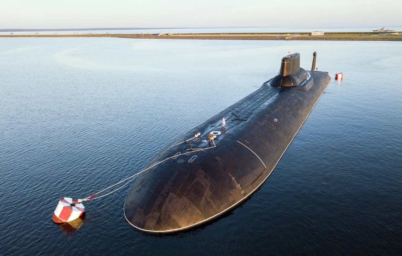 Фото обои субмарина, дмитрий донской, подводный атомный крейсер