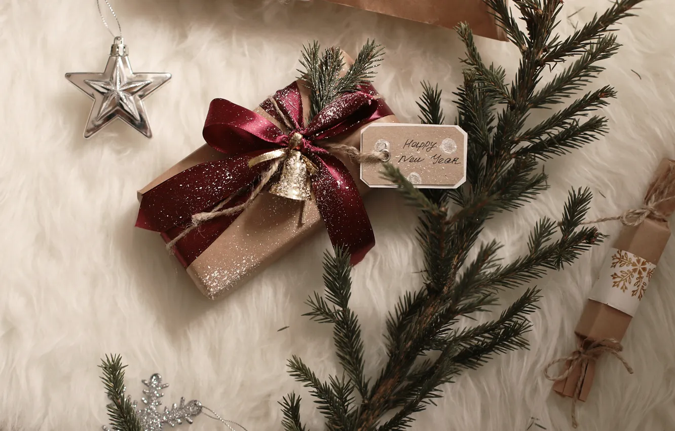 Фото обои елка, Новый Год, Рождество, merry christmas, gift, decoration, xmas, holiday celebration